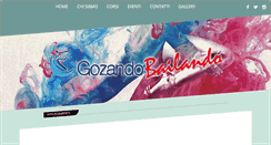 Desktop Screenshot of gozandobailando.it